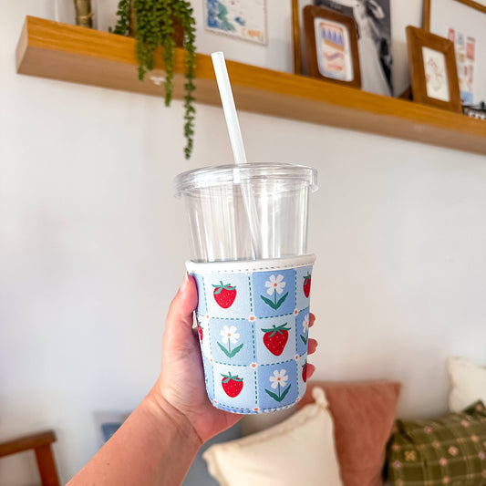 Strawberry Fields | Iced Coffee Sleeve
