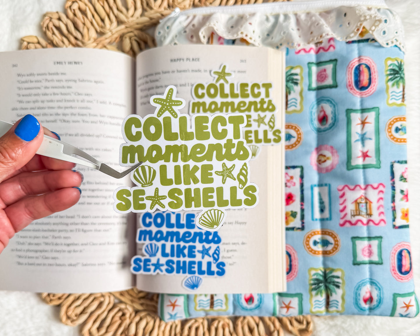 Collect Moments Like Seashells Magnet