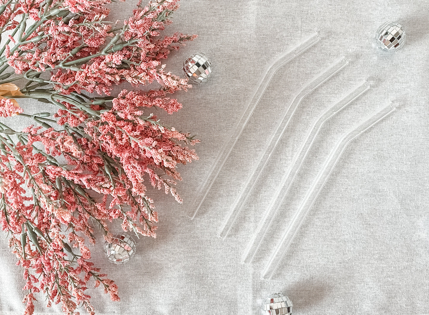 Clear Reusable Jumbo Glass Straw