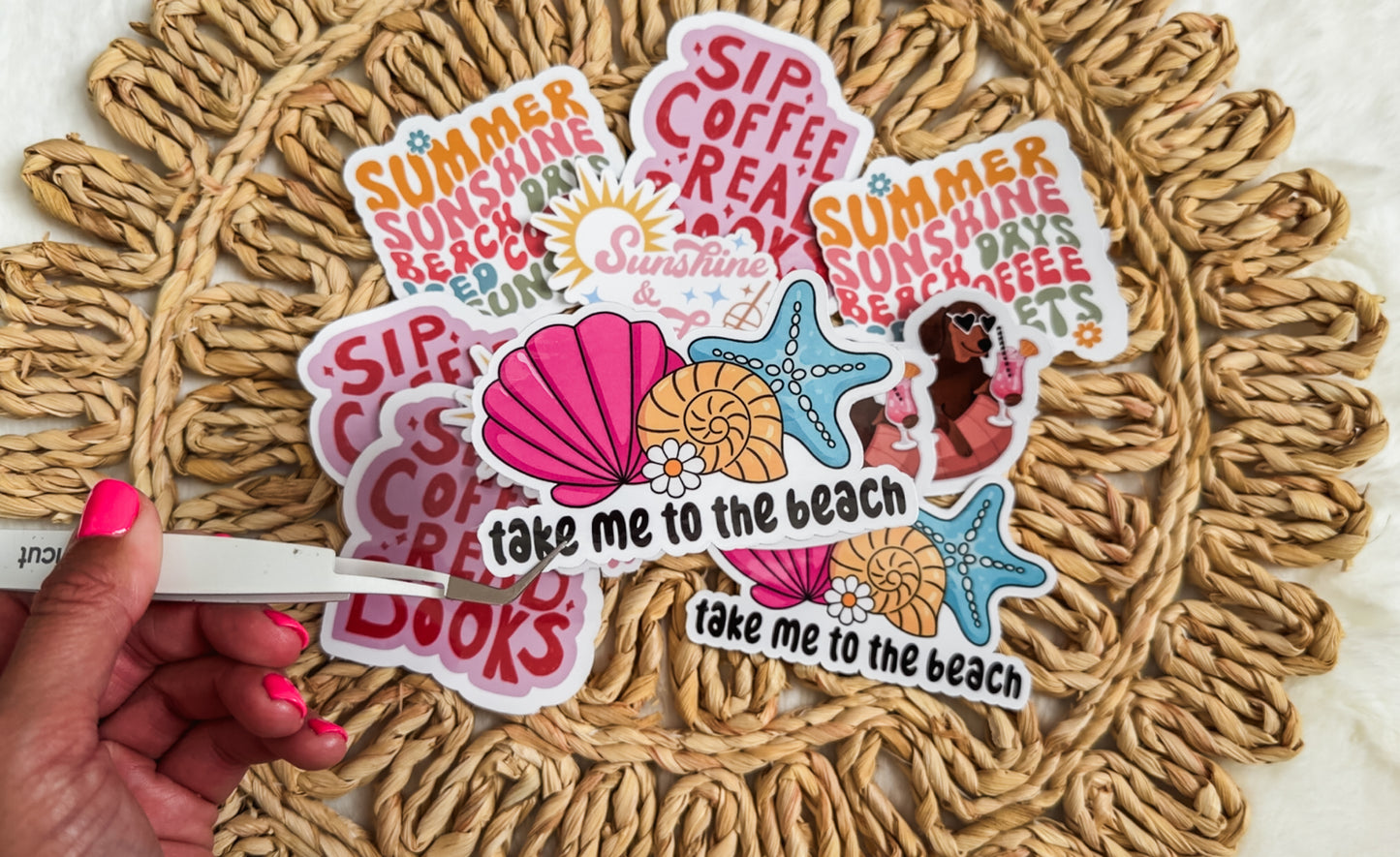 Take Me to the Beach Seashell Sticker