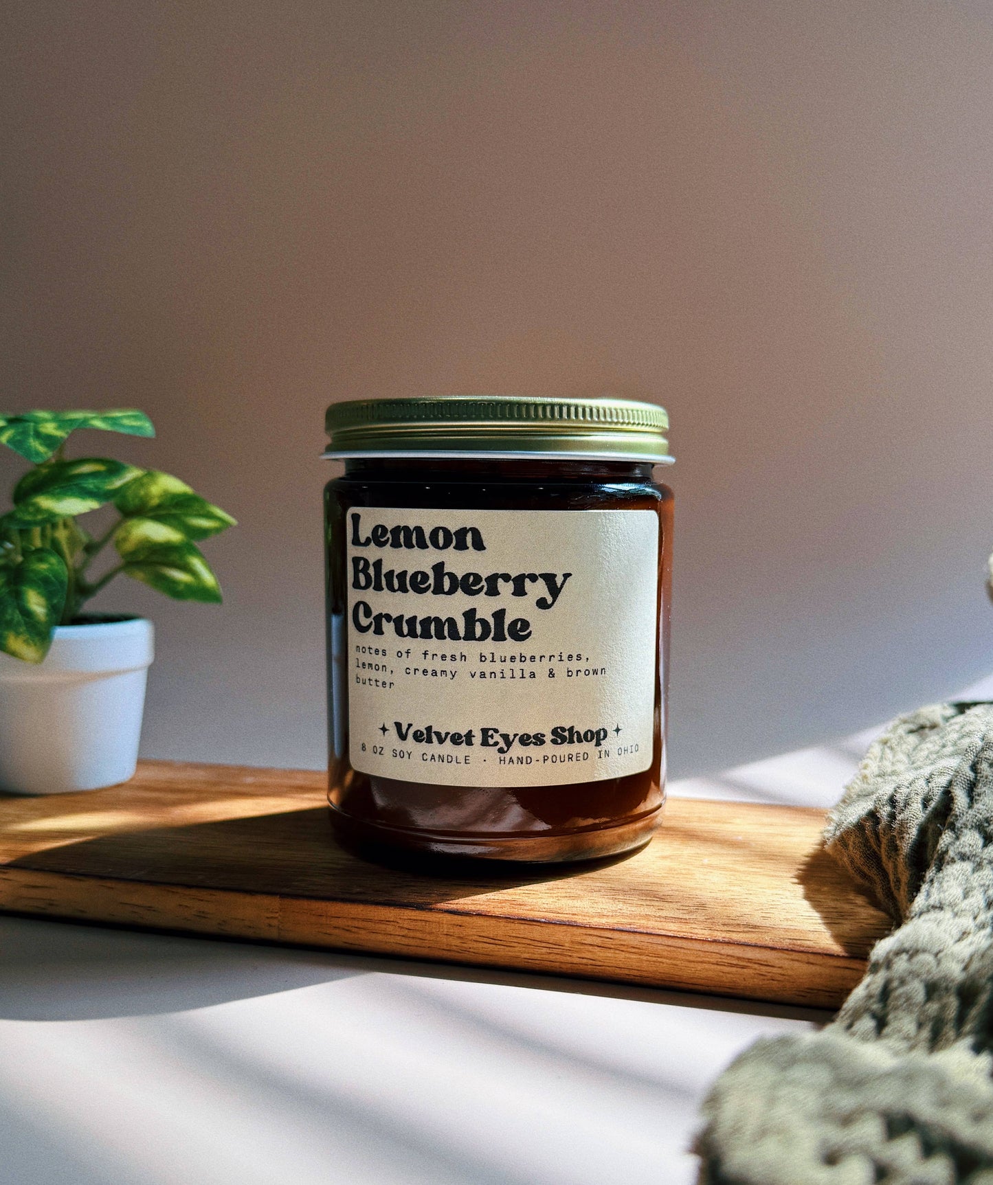 Lemon Blueberry Crumble Soy Candle