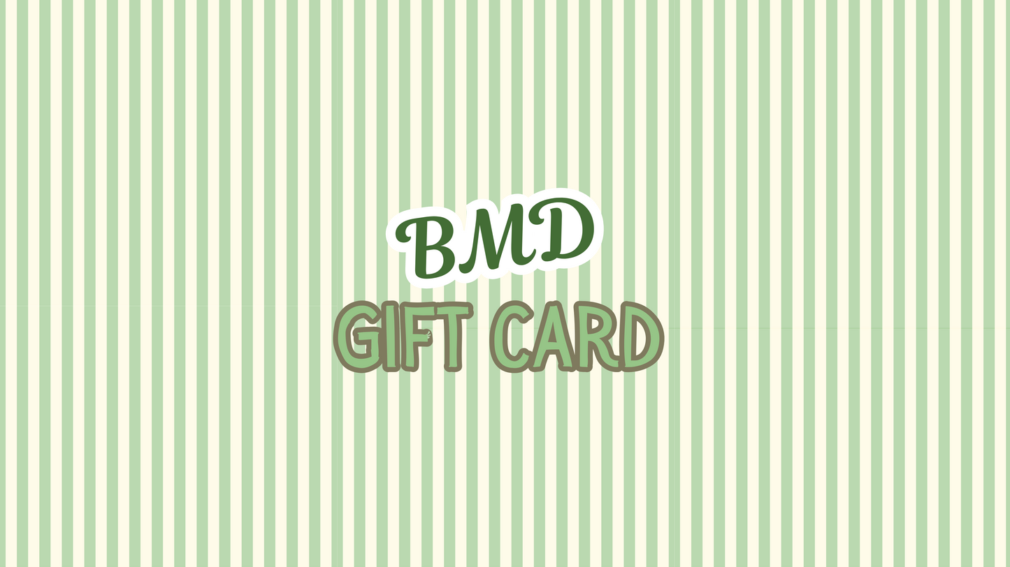 BMD Custom Designs Gift Card