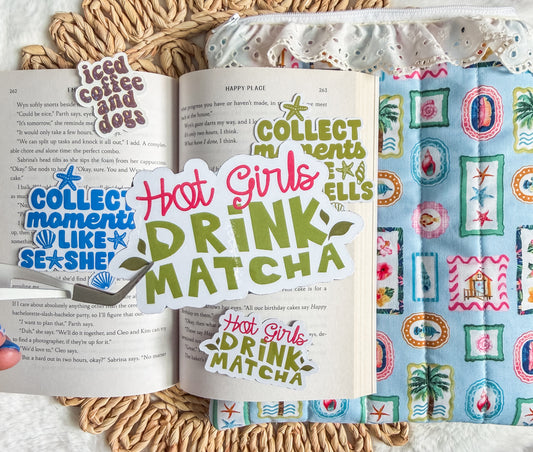Hot Girls Drink Matcha Magnet