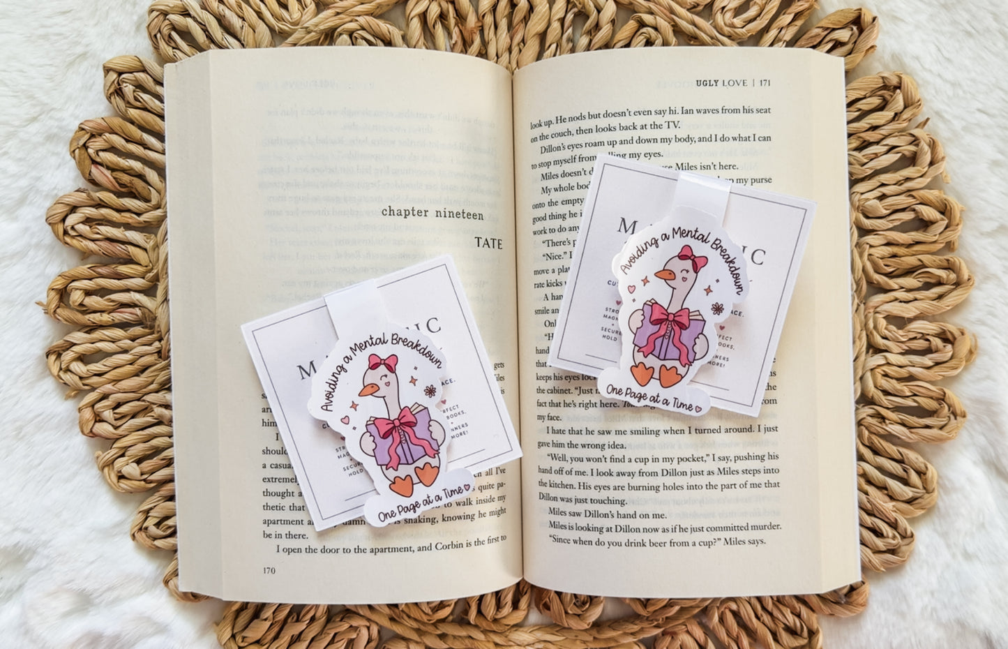Avoiding a Mental Breakdown One Page at a Time Magnetic Bookmark