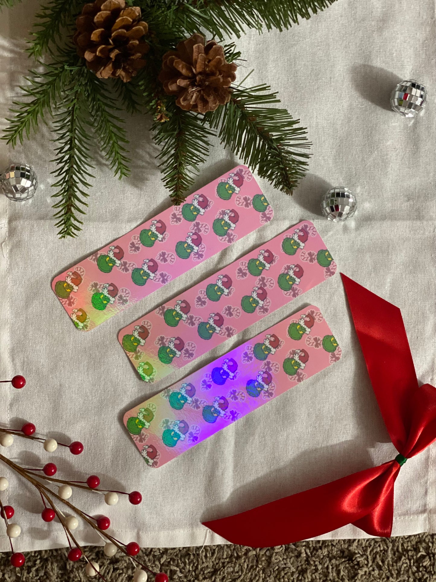 Grinch Pink Bookmark