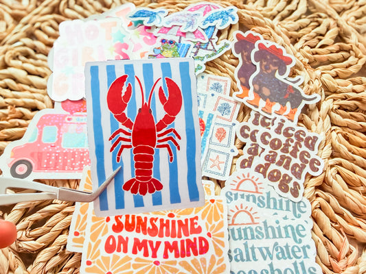 Beach Bum Lobster Sticker 🦞☀️