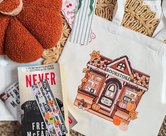 Canvas Tote Bag, Fall Bookstore Drawing