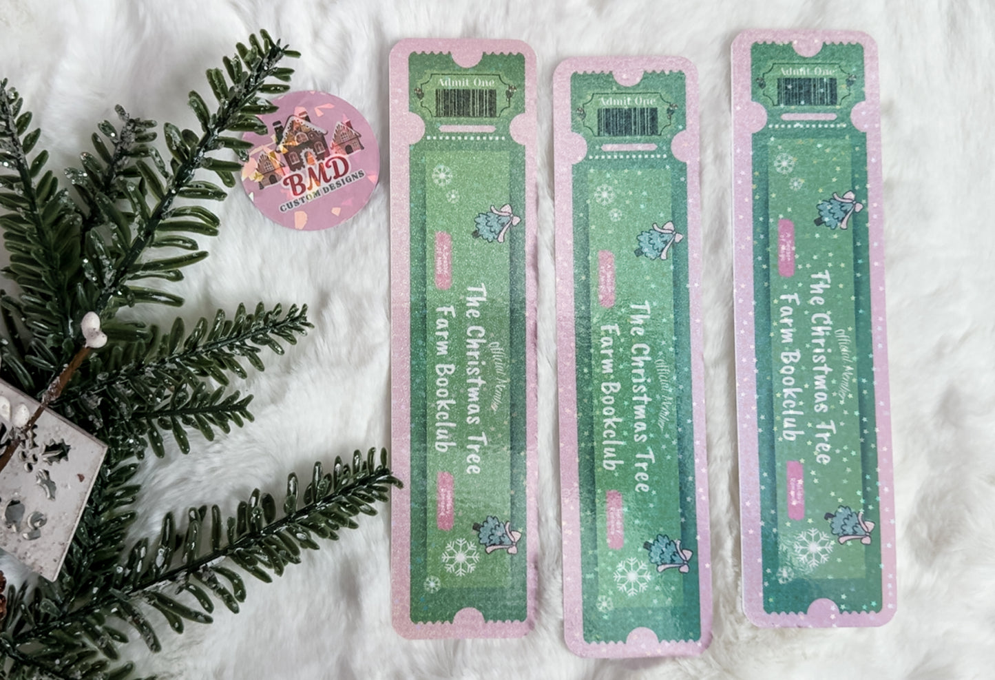 The Evergreen Club Admit One Bookmark