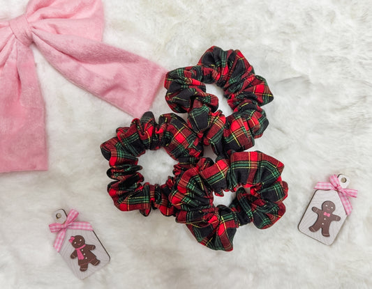 Traditional Holiday Plaid Scrunchie