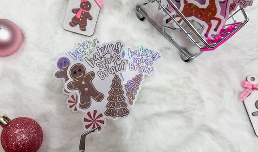 Baking Spirits Bright Sticker