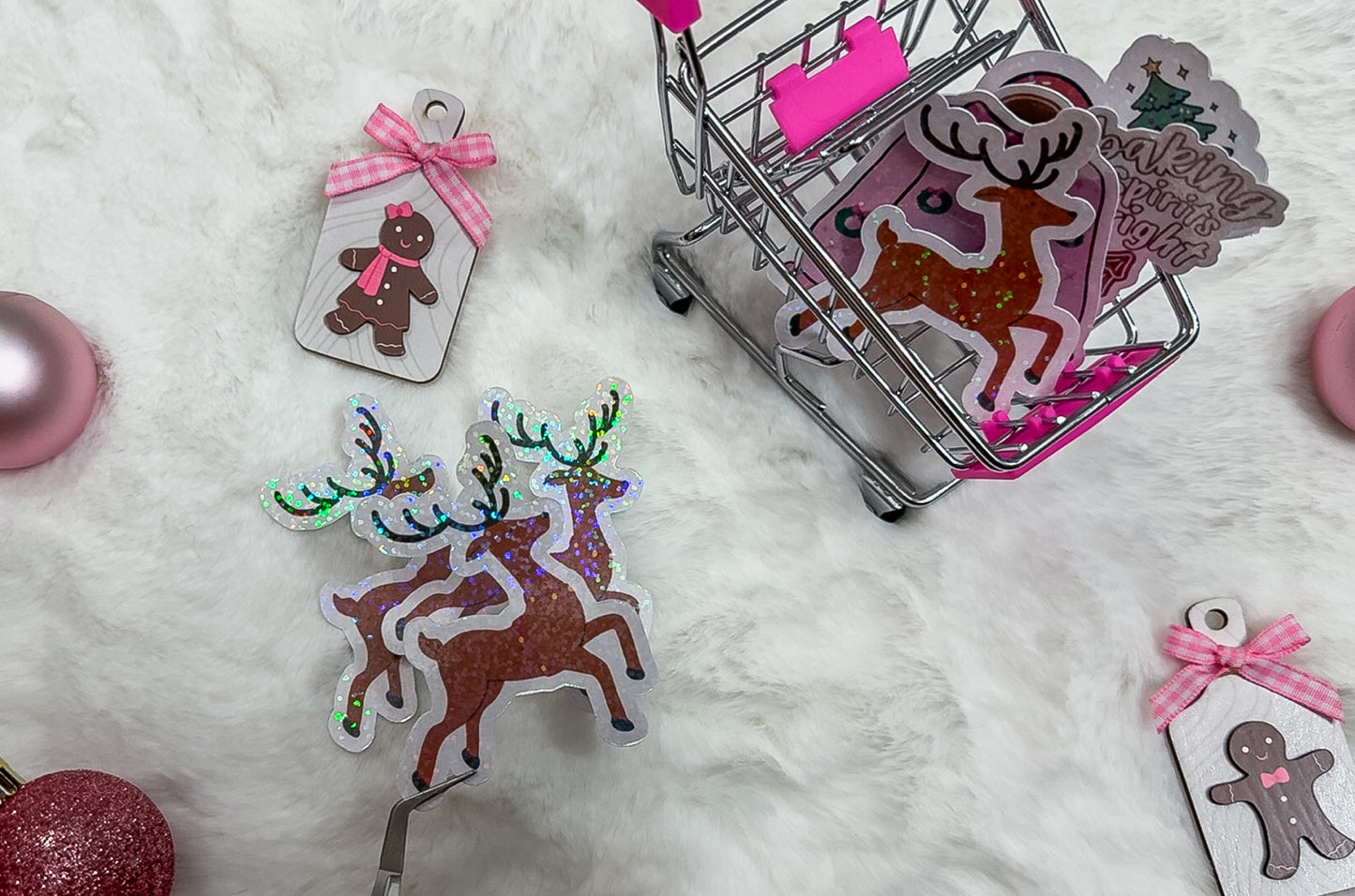 Reindeer Cheer Sticker