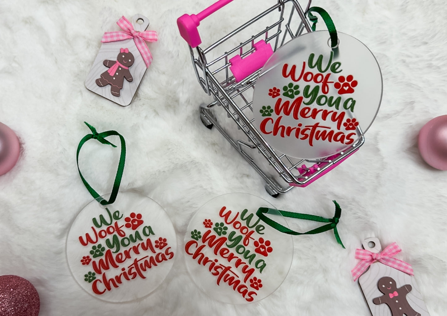 We Woof You A Merry Christmas Ornament