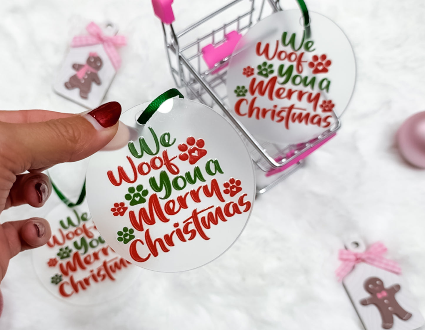 We Woof You A Merry Christmas Ornament