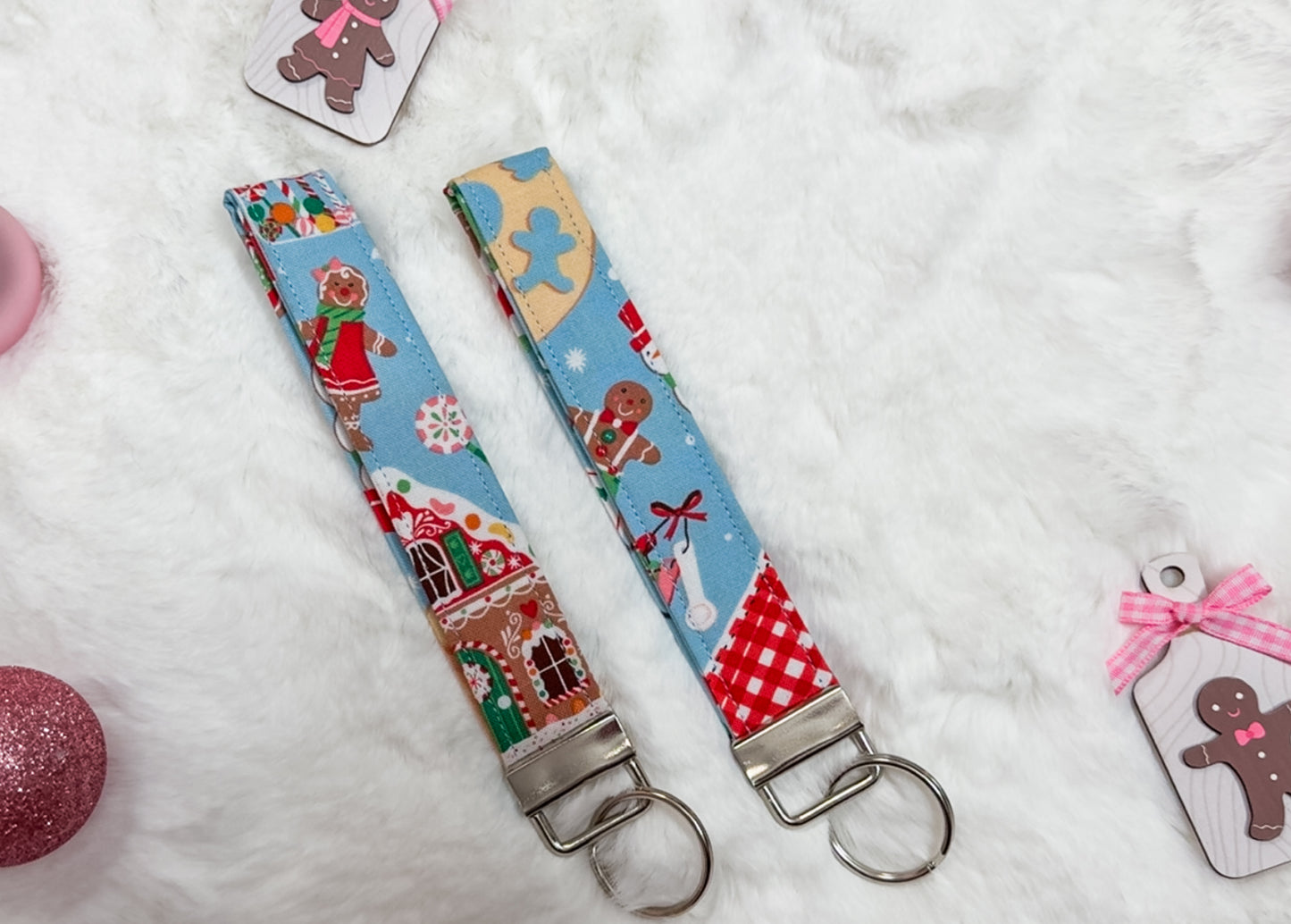 Baby Blue Gingerbread WristletBaby Blue Gingerbread Wristlet