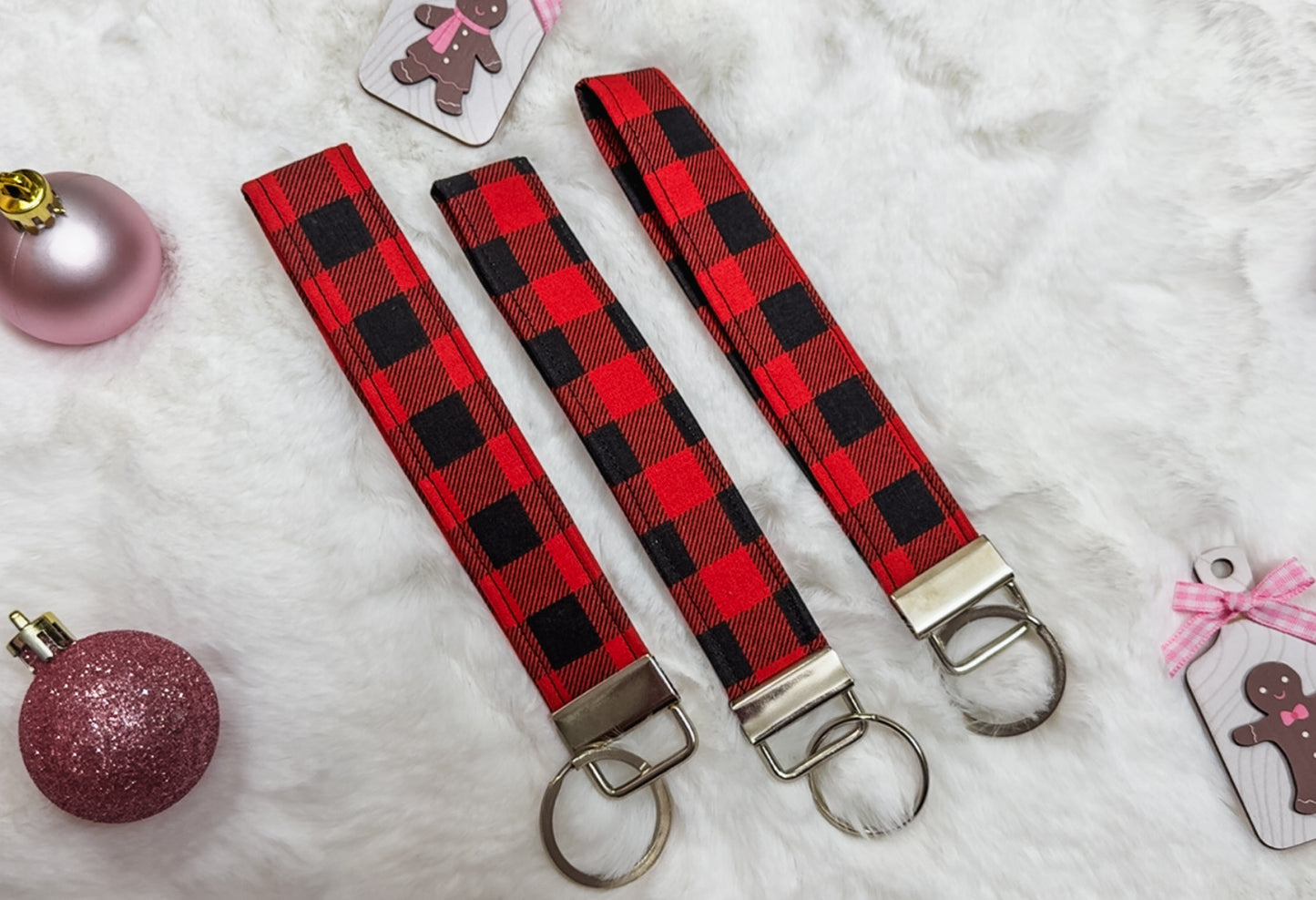 Classic Buffalo Plaid Wristlet