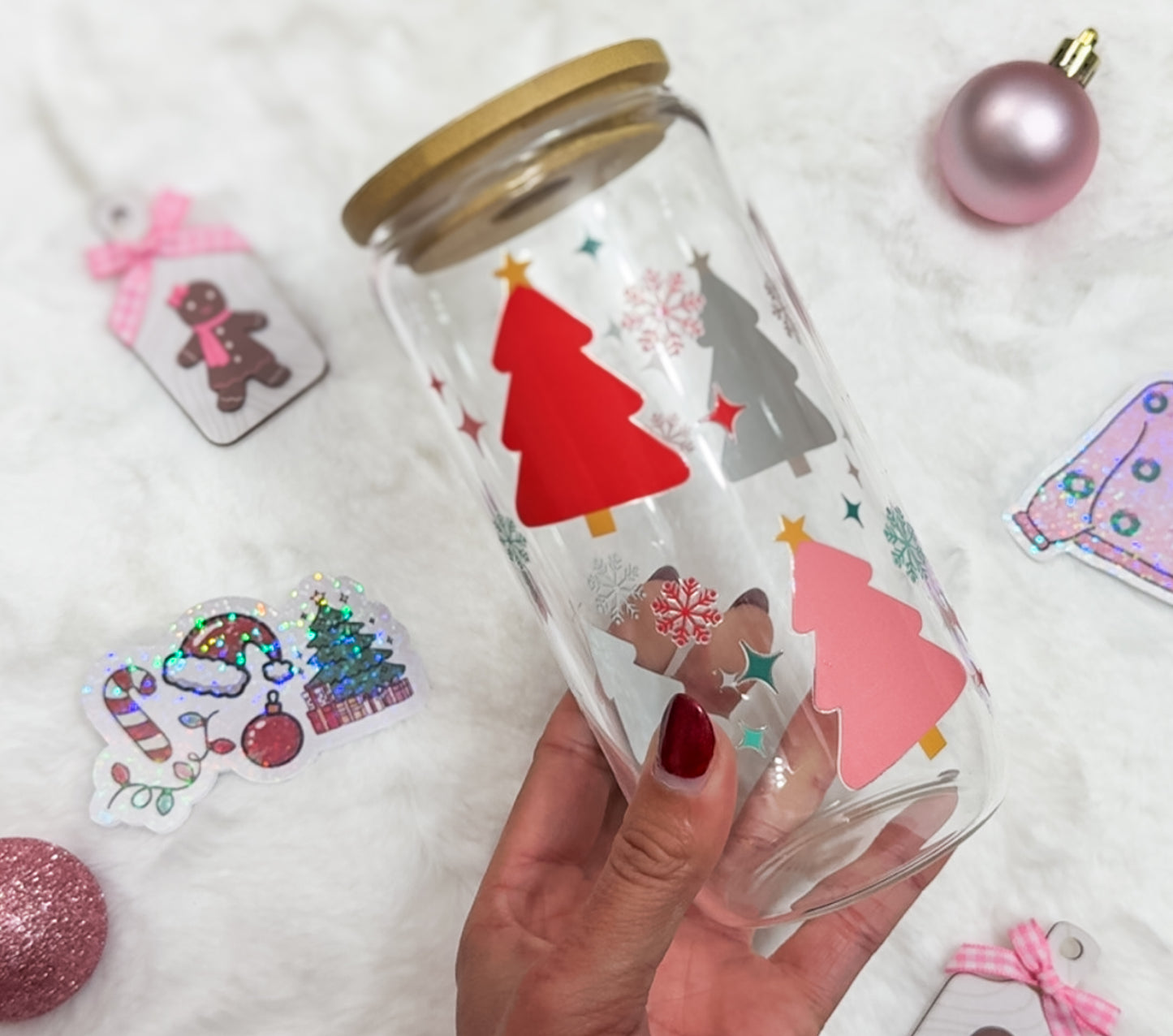 Twinkling Tree Glass Cup