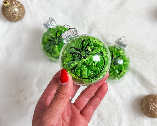 Grinchy Green Whimsy Ornament