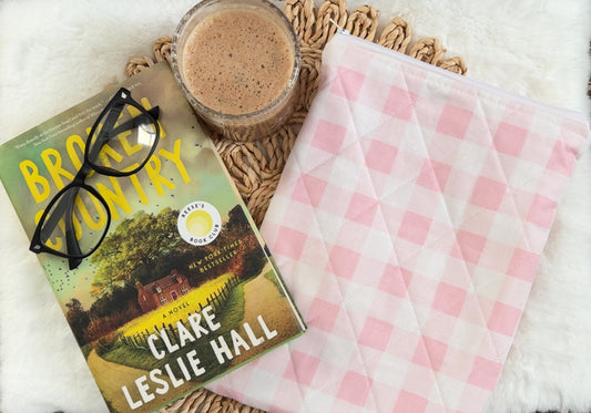 Pretty in Pink Gingham Book Sleeve