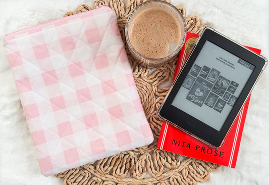 Blush Check Cozy Sleeve