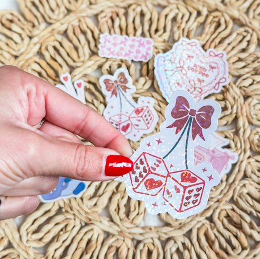 Cherry Luck Valentine Sticker