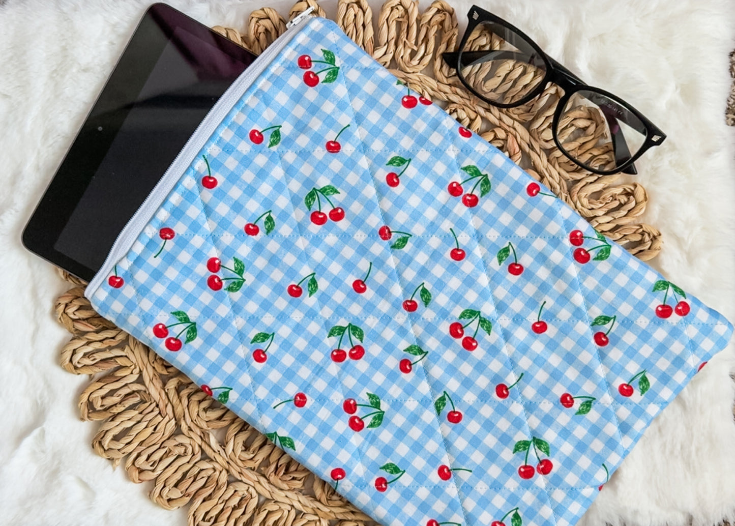 Cherry Picnic I-Pad Sleeve