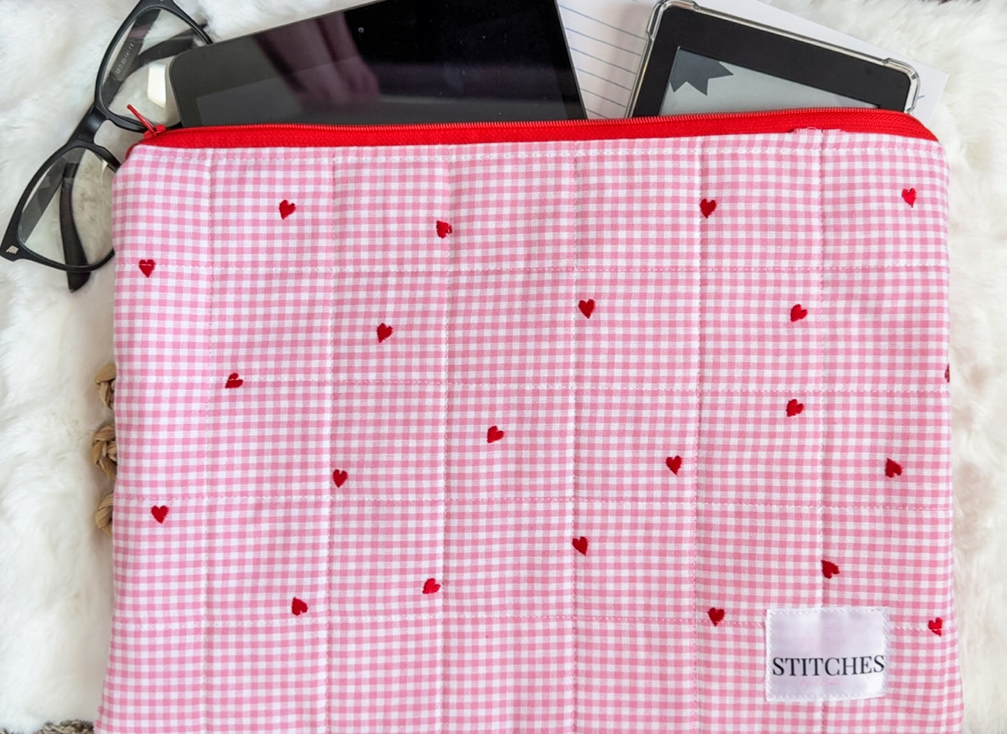 Heartstrings Pink Pouch