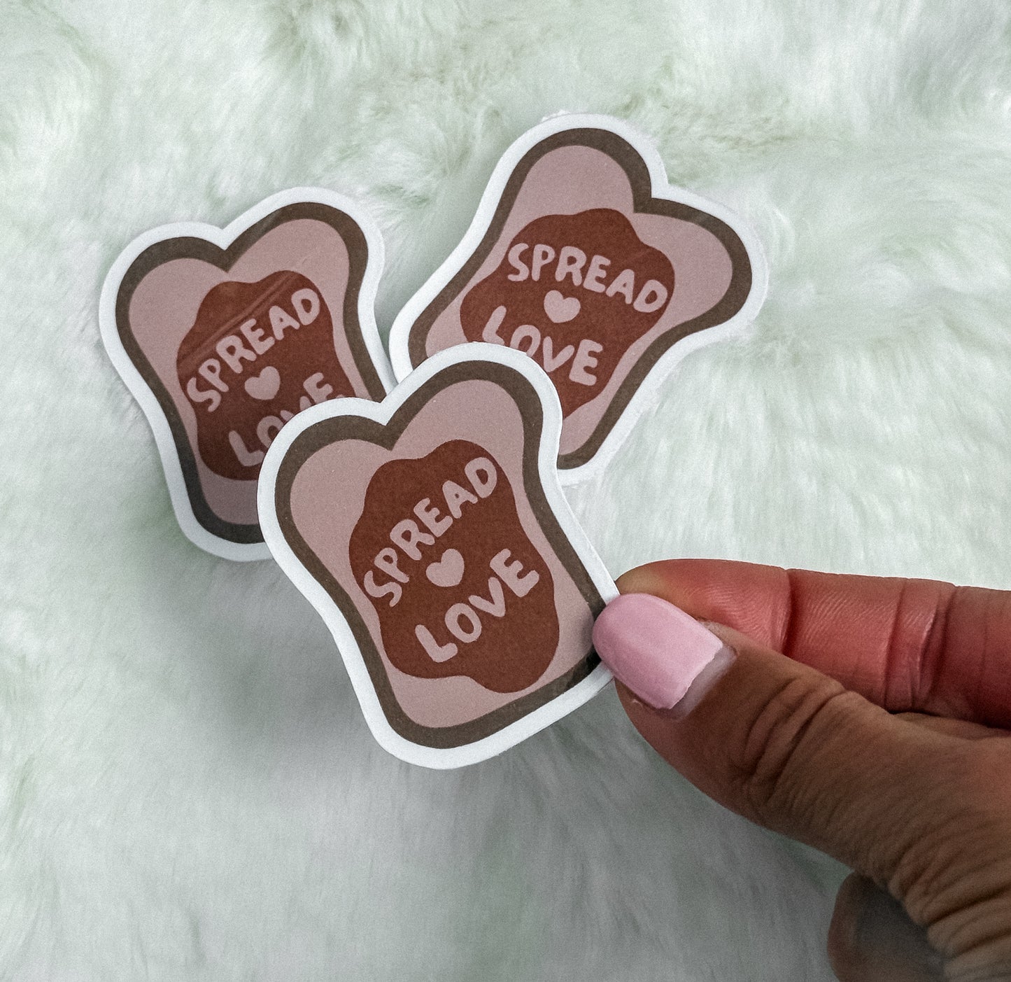 🍓 Spread More Love Toast Sticker