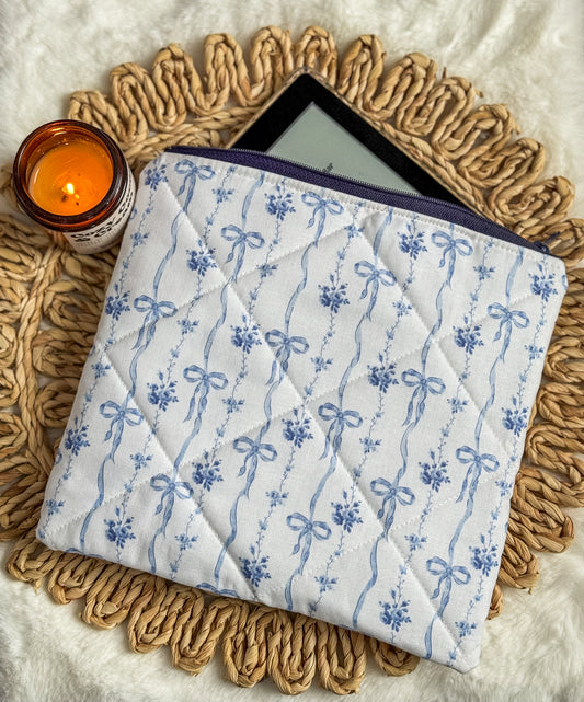 Pretty in Bows Blue Kindle Sleeve