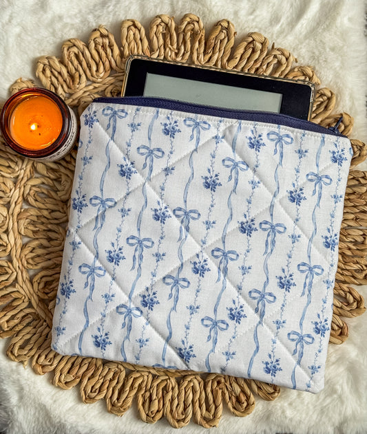 Pretty in Bows Blue Kindle Sleeve