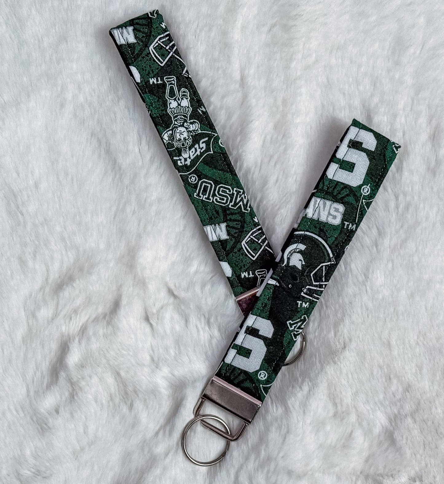 Michigan State Keychain Wristlet