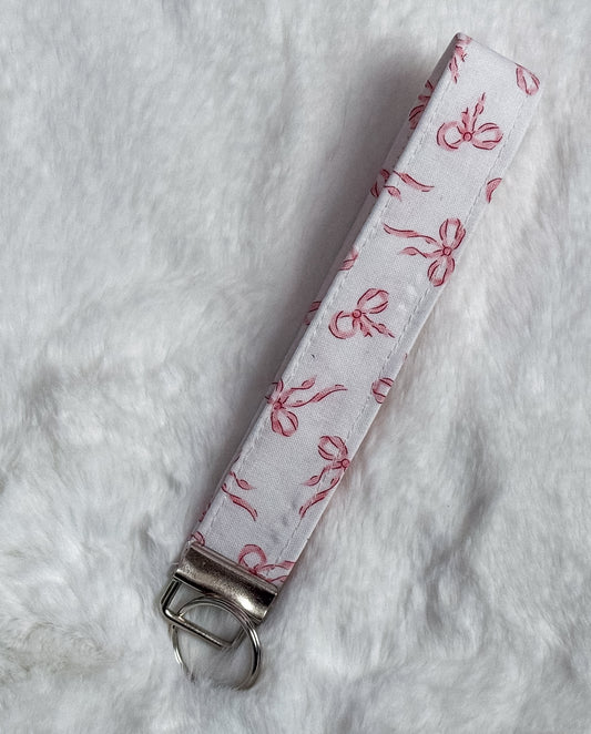 Pretty in Pink Bows Keychain Wristlet 🎀
