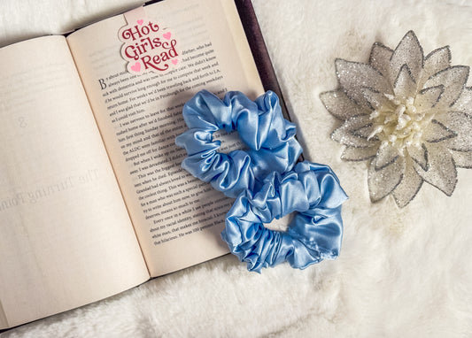 Blue Skies Scrunchie