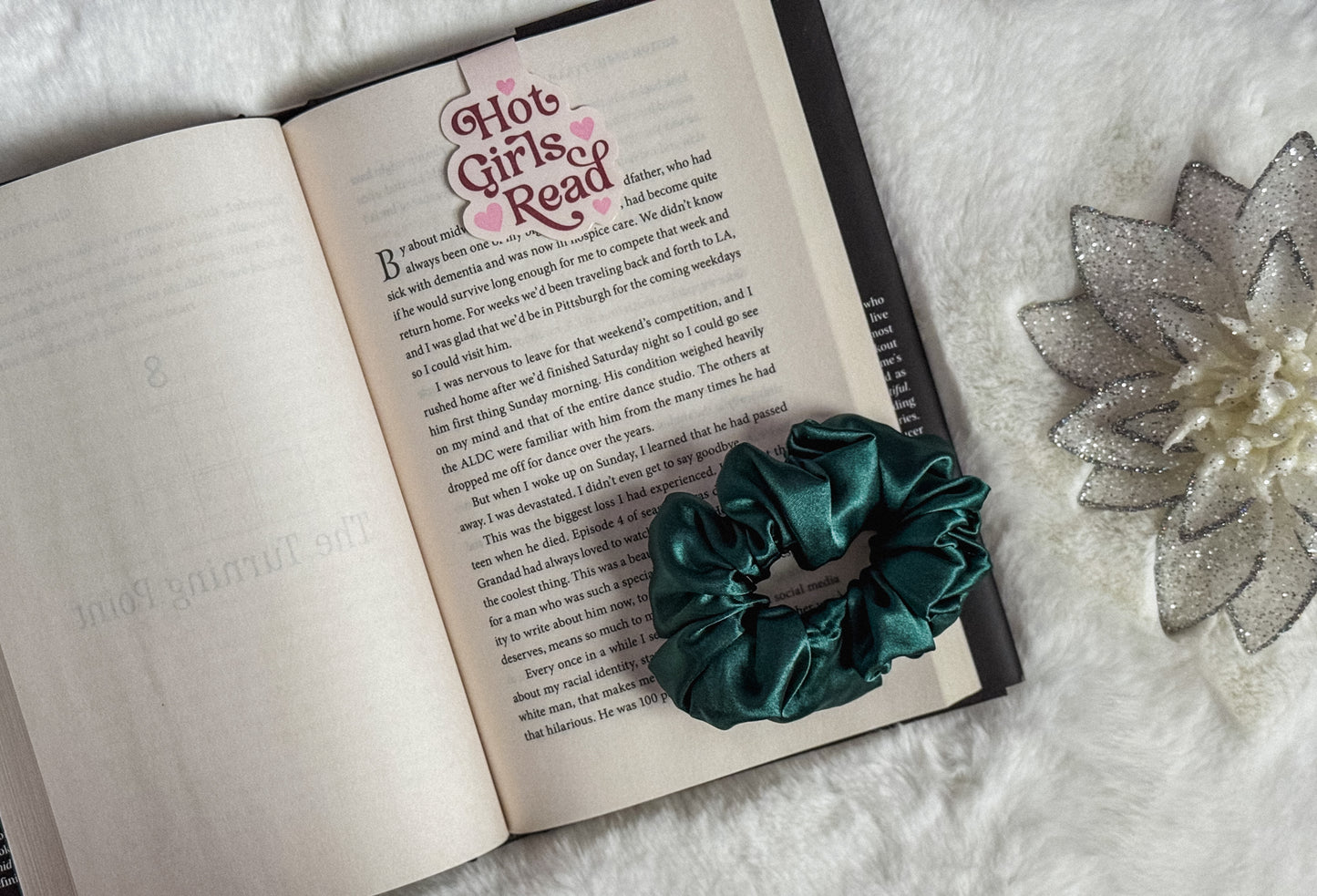 Emerald Luxe Silk Scrunchie