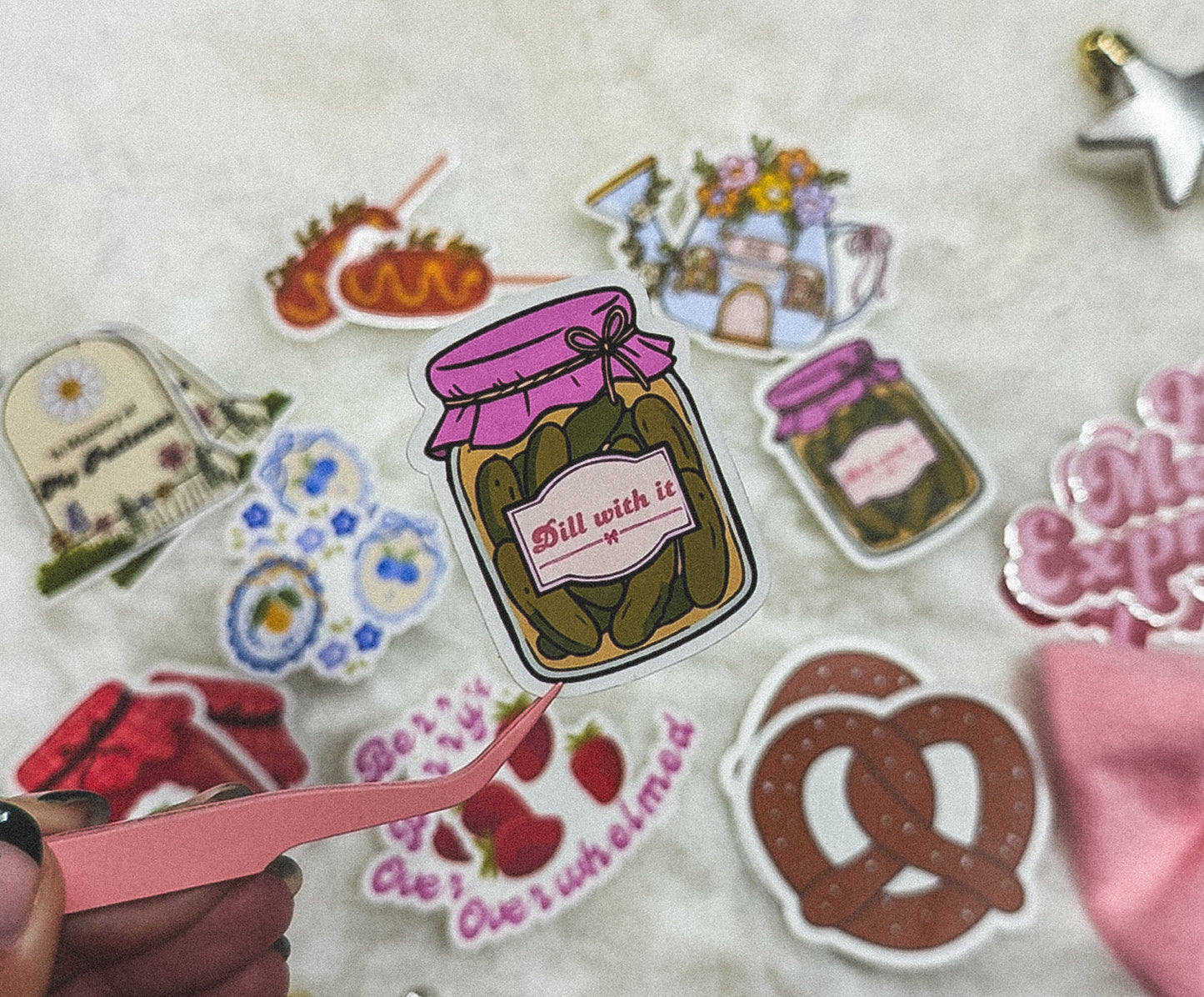 Dill With It Pickle Jar Sticker