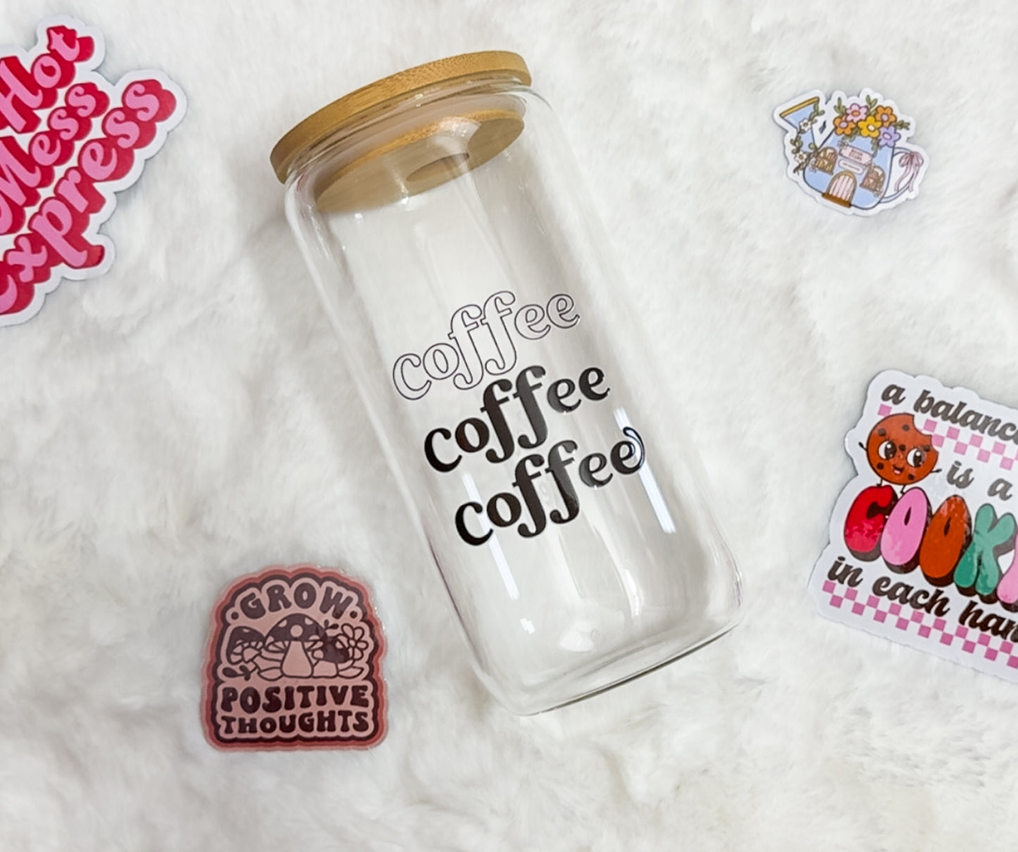 Coffee Coffee Coffee Glass Cup