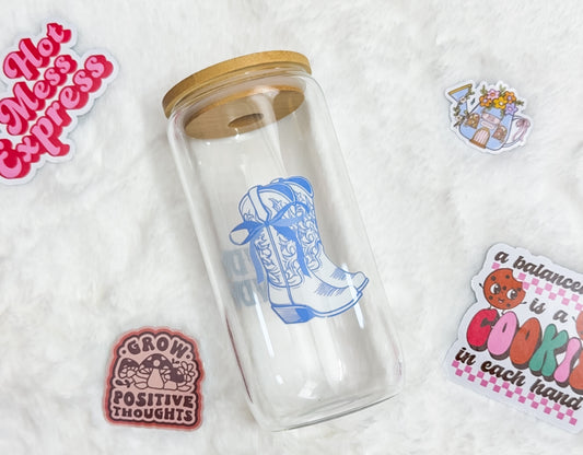 Howdy, Howdy 20 oz Glass Cup