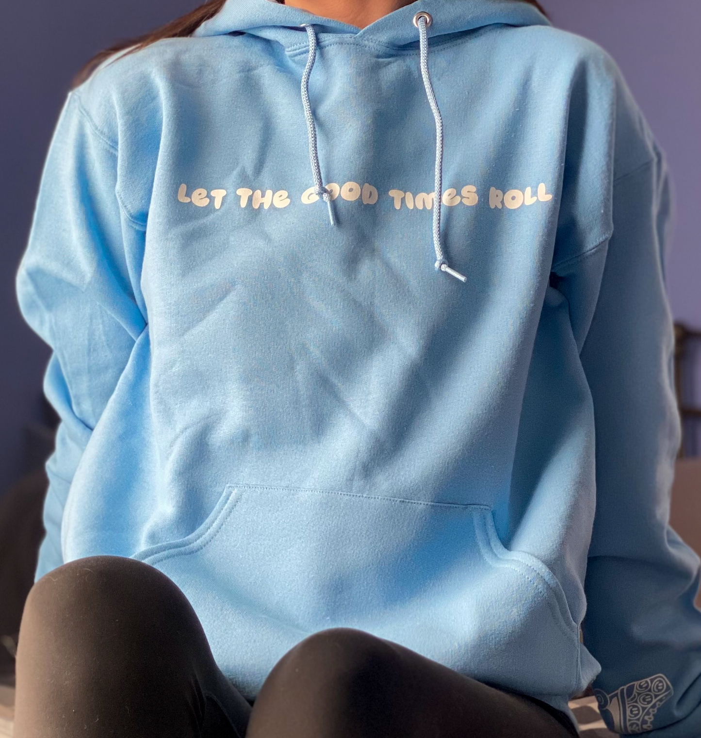 Let The Good Times Roll Light Blue Hoodie