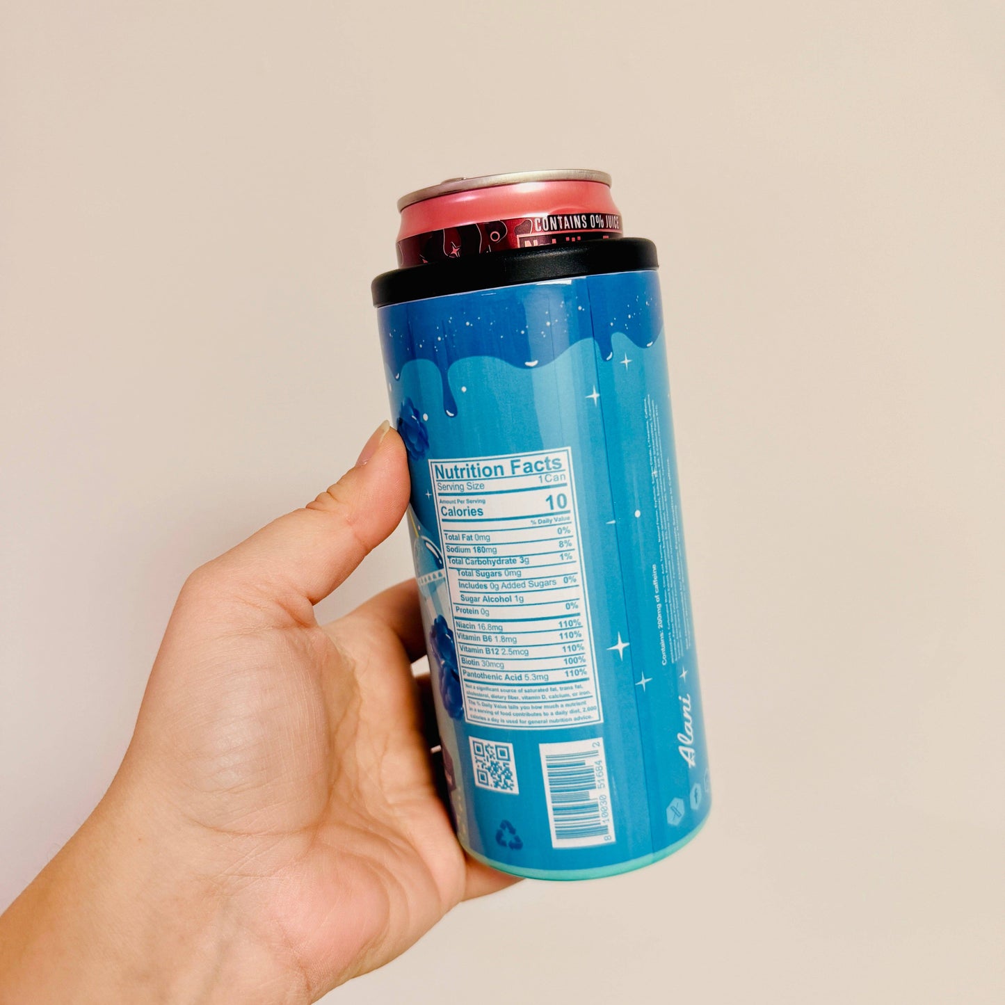 Slim Can Cooler, Blue Energy