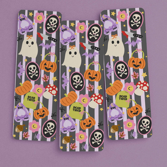 Bookmark Halloween Stripes