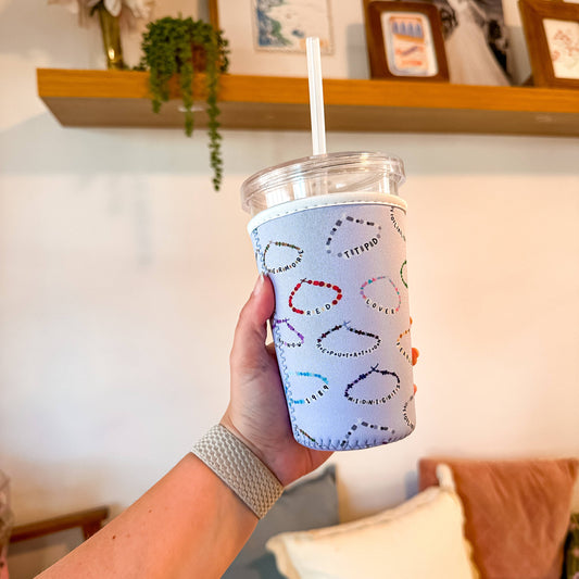 Eras Friendship Bracelets | Iced Coffee Sleeve