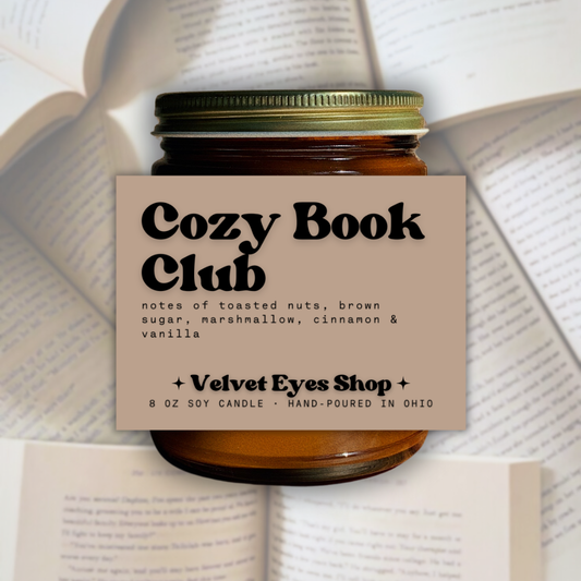 Cozy Book Club 8oz Candle