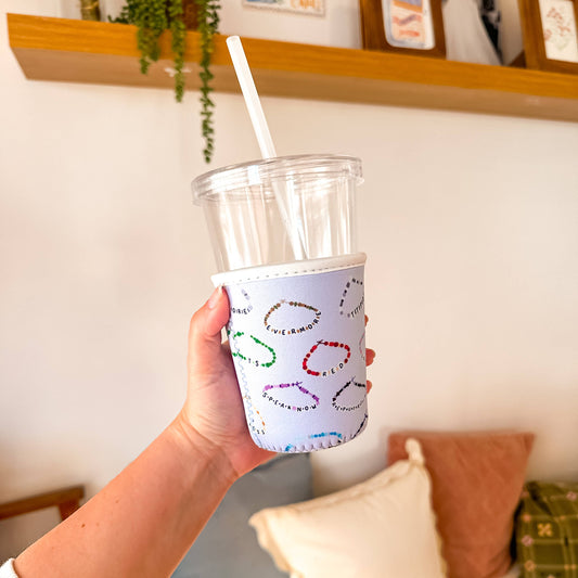 Eras Friendship Bracelets | Iced Coffee Sleeve