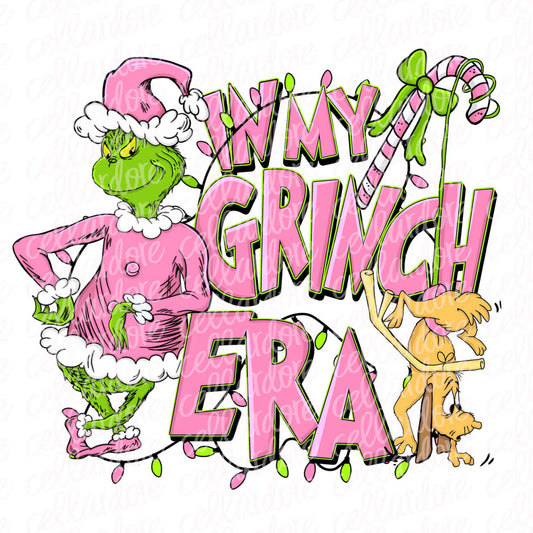 In My Grinch Era White Crewneck