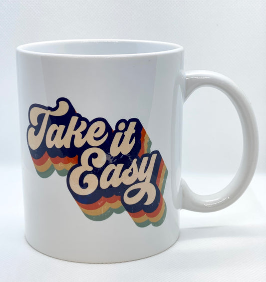 Retro "Take It Easy" Mug